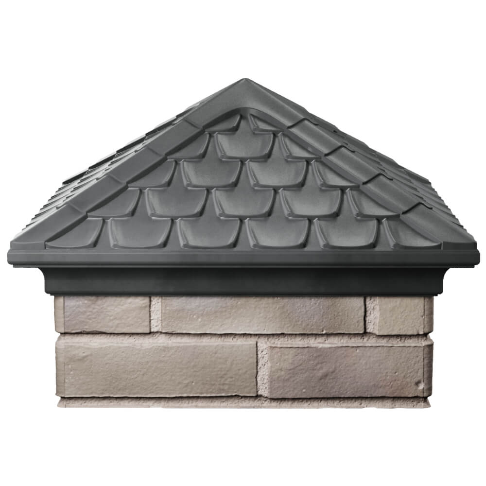 Колпак Zking Эльбрус Серый на столб 1.5х1.5 кирпича (385х385мм) Мичуринск фото