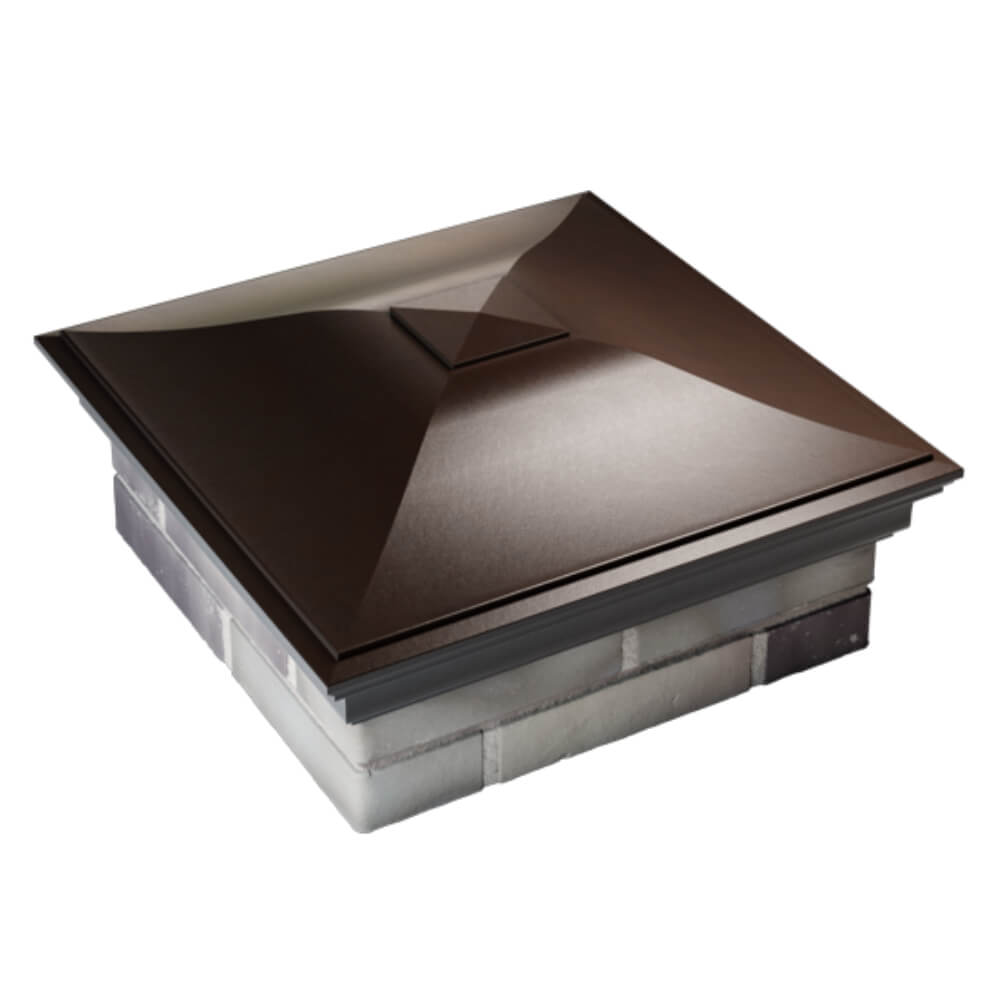Колпак Zking Монблан Коричневый на столб 2х2 кирпича (515х515мм) Мичуринск фото