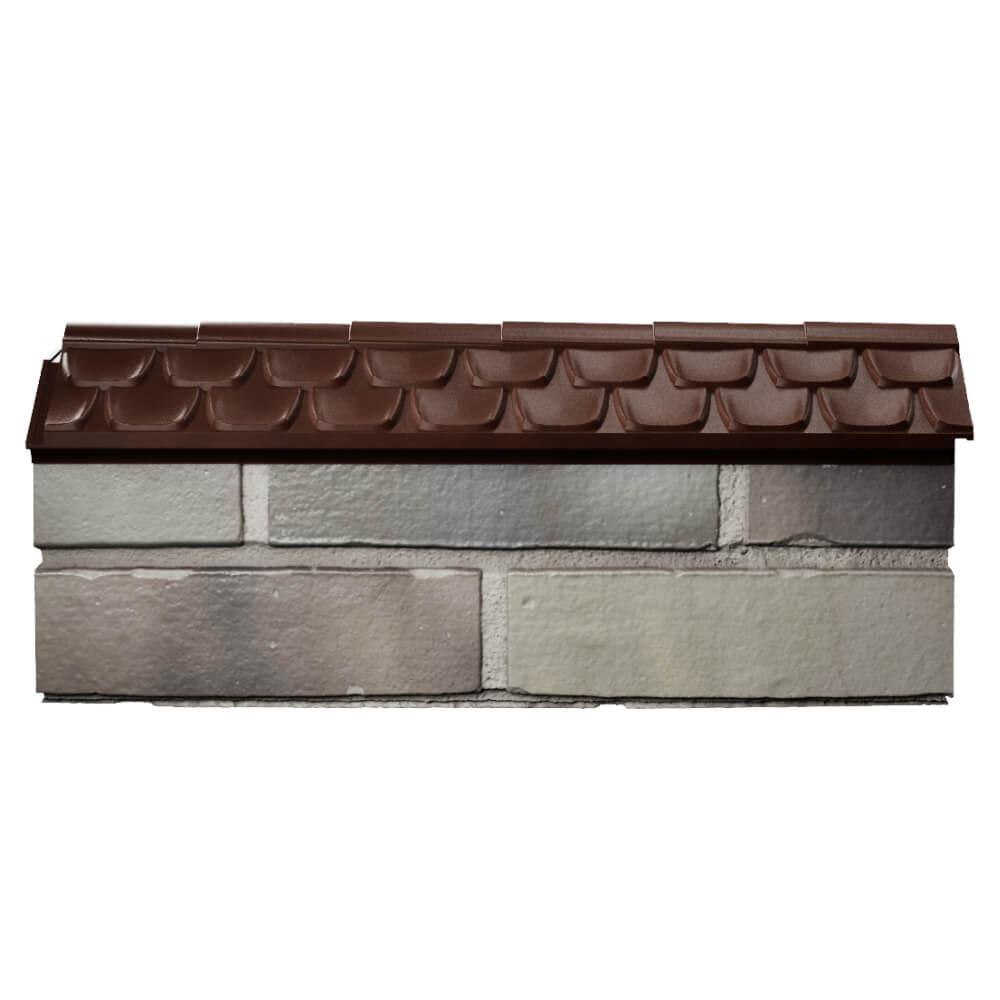 Парапет Zking Эльбрус Коричневый с посадкой на 0.5 кирпича (130мм) в Мичуринске фото