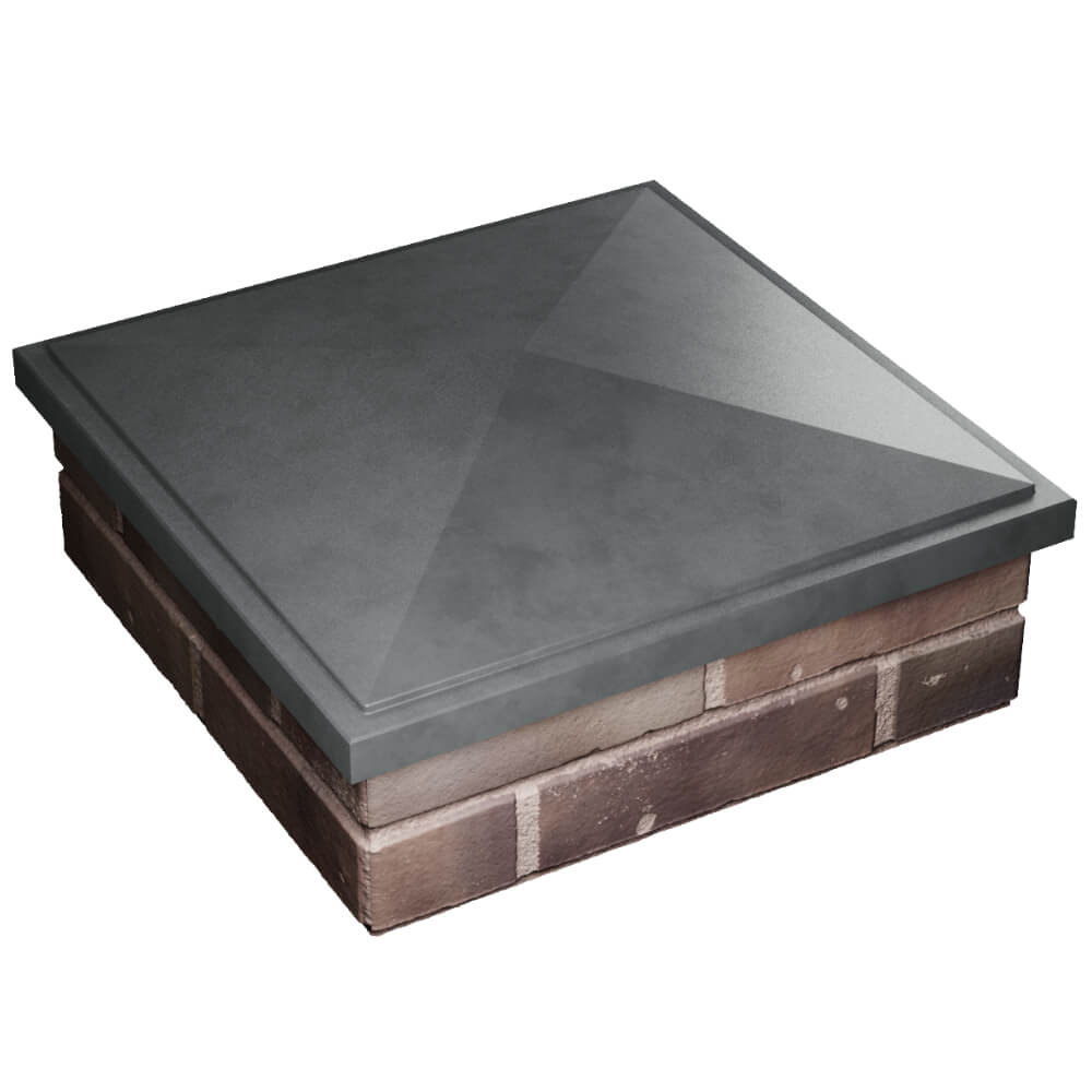 Колпак Zking БонаМоно Серый на столб 2х2 кирпича (515х515, 530х530мм) в Мичуринске фото