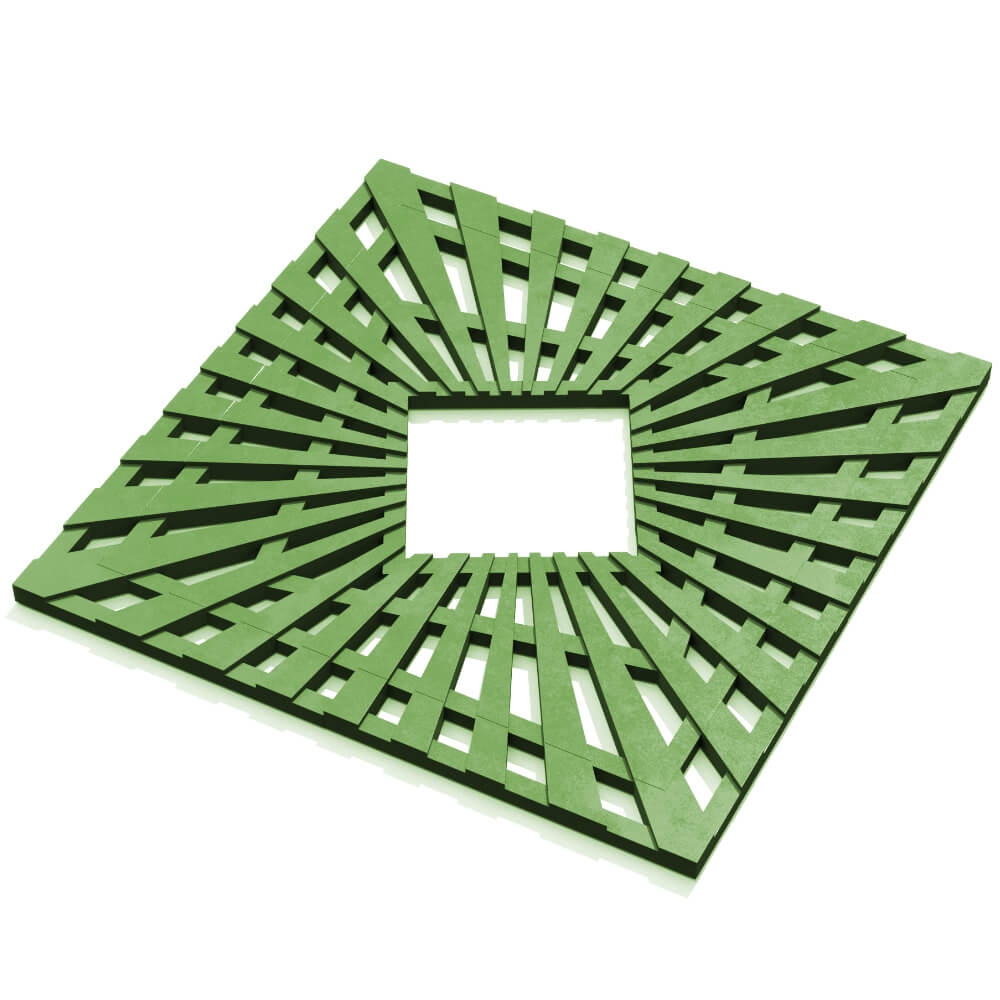 Приствольная решетка для дерева ZKING ATMOSPHERE 1.2х1.2м Зеленая в Мичуринске фото