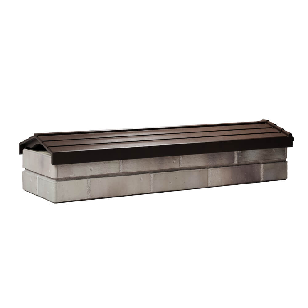 Парапет Zking Бона ХайТек Коричневый посадка на 0.5 кирпича (130мм) Мичуринск фото