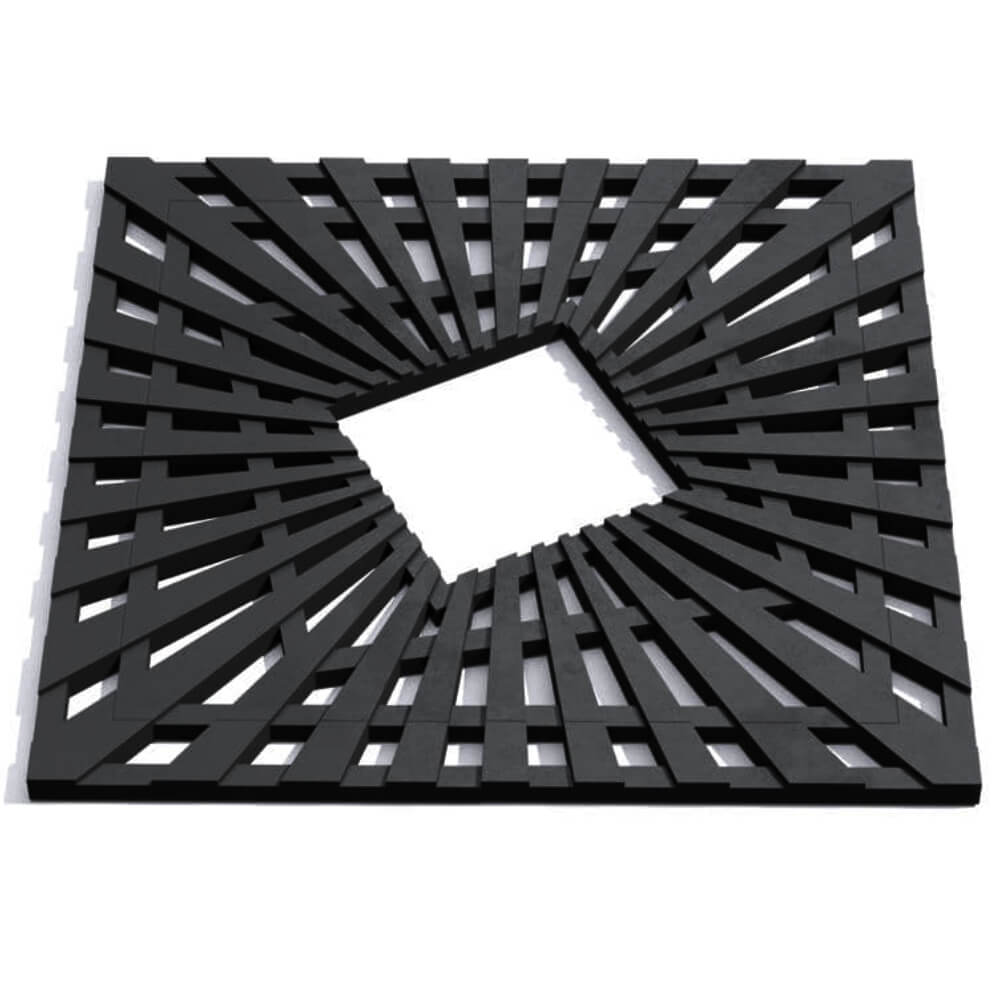 Приствольная решетка для дерева ZKING ATMOSPHERE 1.2х1.2м Черная Мичуринск фото