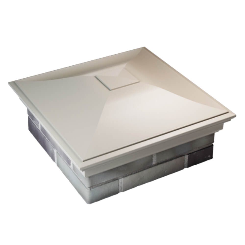 Колпак Zking Монблан Бежевый на столб 2х2 кирпича (515х515мм) Мичуринск фото