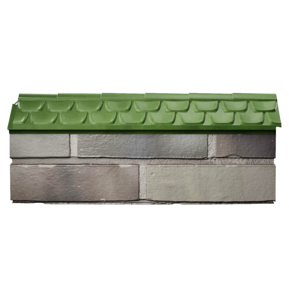 Парапет Zking Эльбрус Зеленый с посадкой на 0.5 кирпича (130мм) в Мичуринске фото