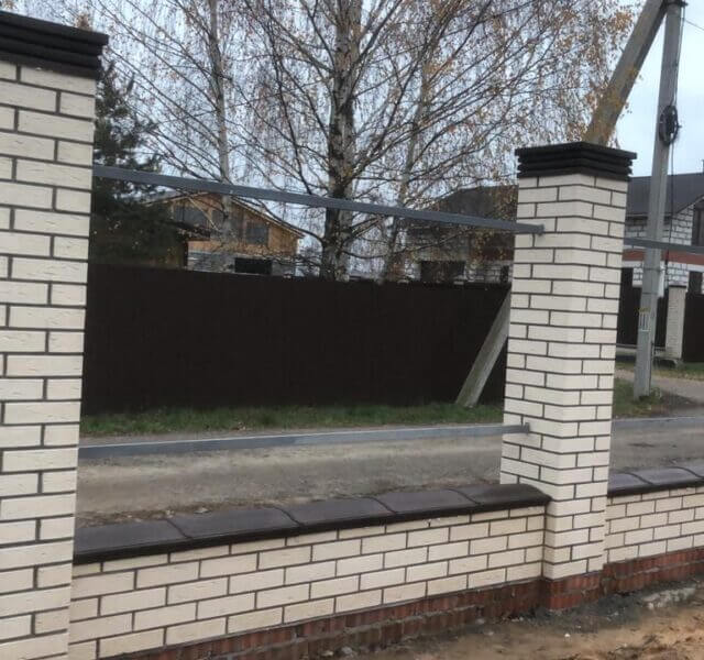 Колпак Zking Бона ХайТек Коричневый на столб 1.5х1.5 кирпича (385х385мм) в Мичуринске фото