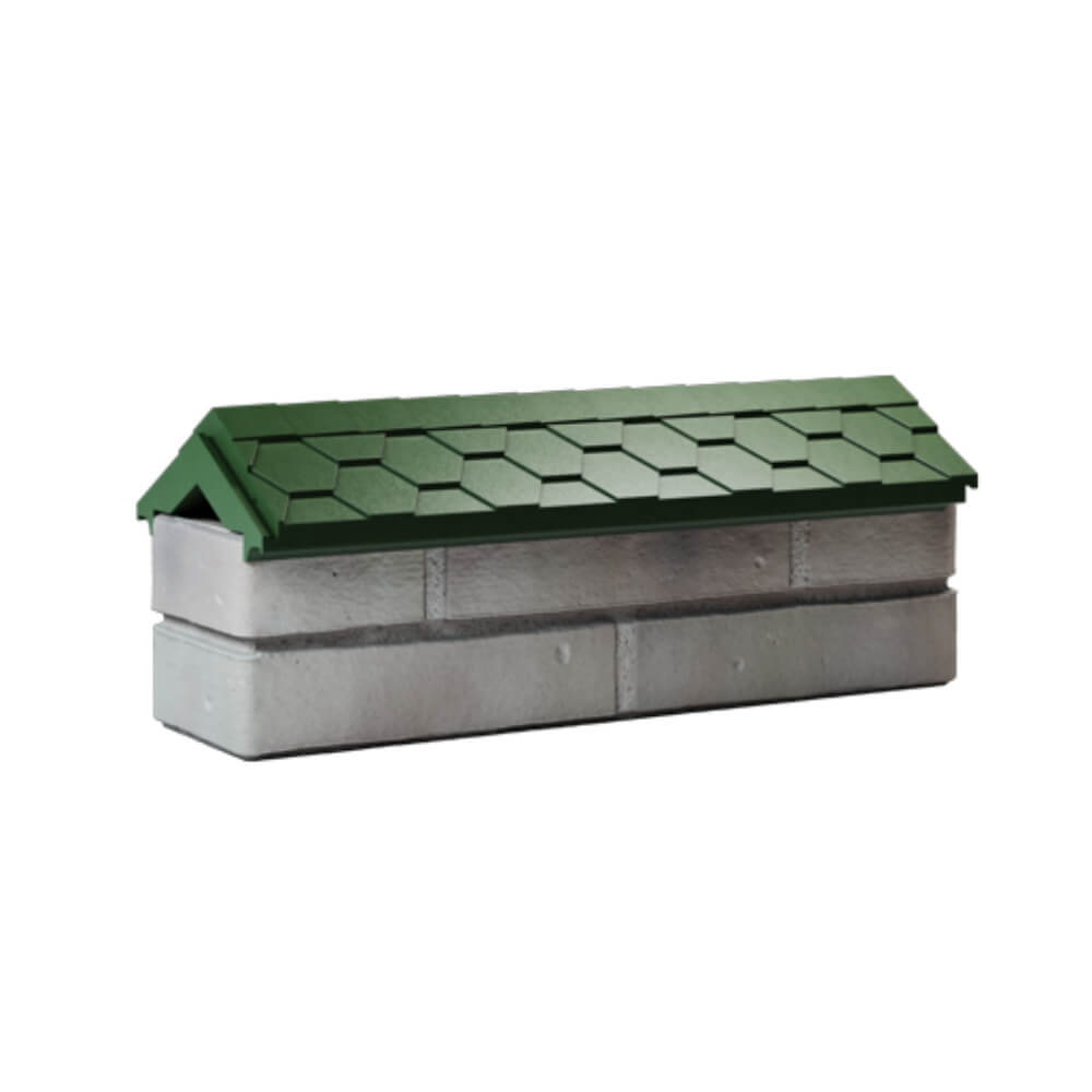 Парапет Zking Эверест Зеленый с посадкой на 0.5 кирпича (130мм) Мичуринск фото