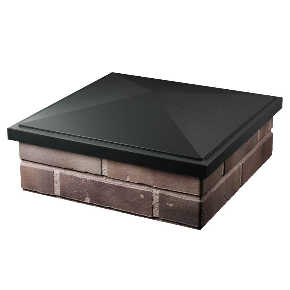 Колпак Zking БонаМоно Черный на столб 2х2 кирпича (515х515, 530х530мм) в Мичуринске фото