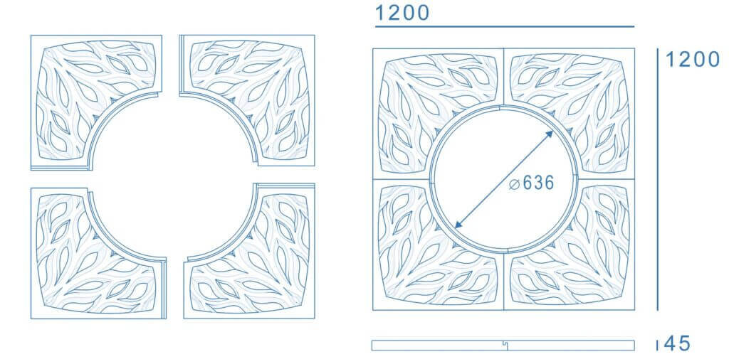 Приствольная решетка для дерева ZKING CRUST 1.2х1.2м Черная в Мичуринске фото