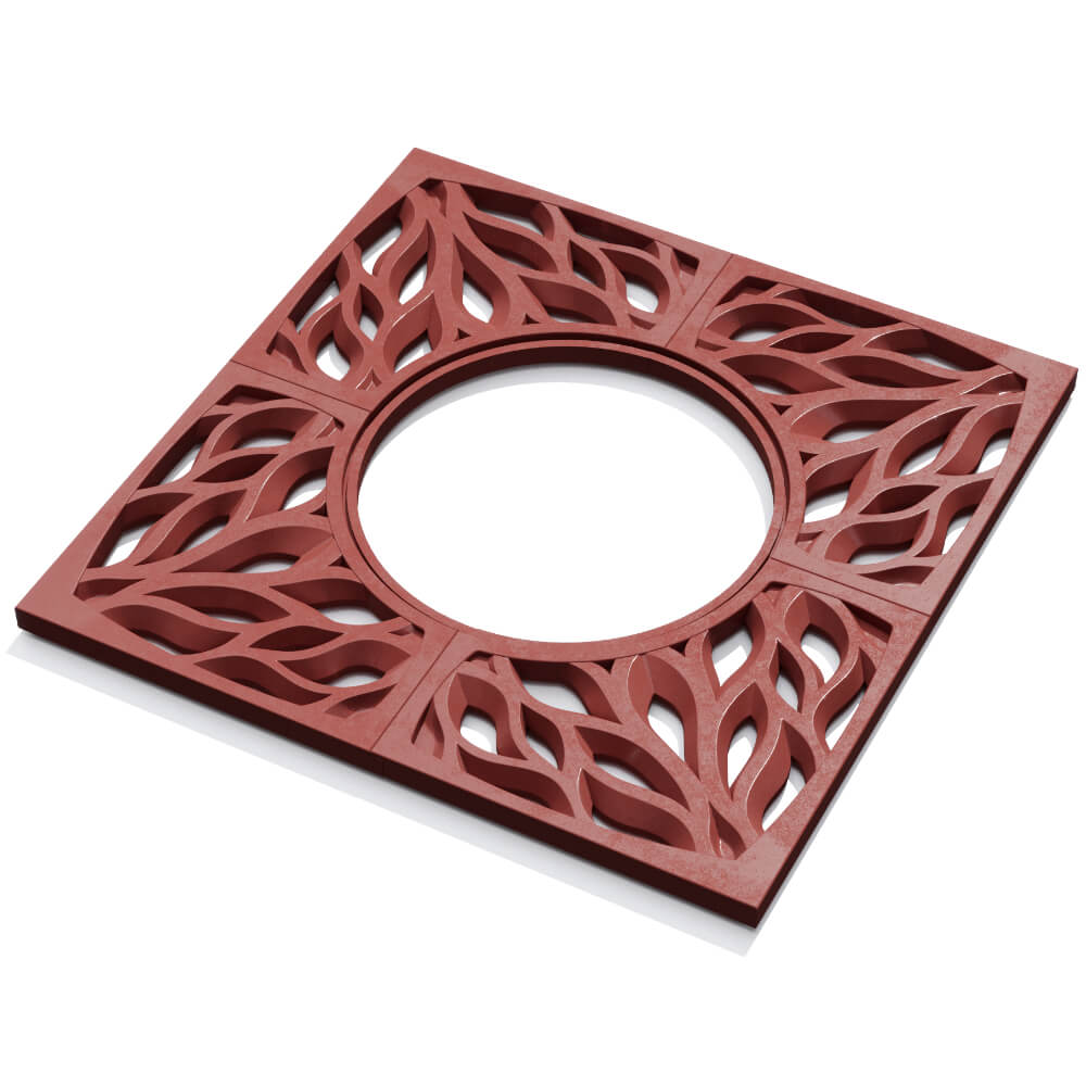 Приствольная решетка для дерева ZKING CRUST 1.2х1.2м Красная в Мичуринске фото