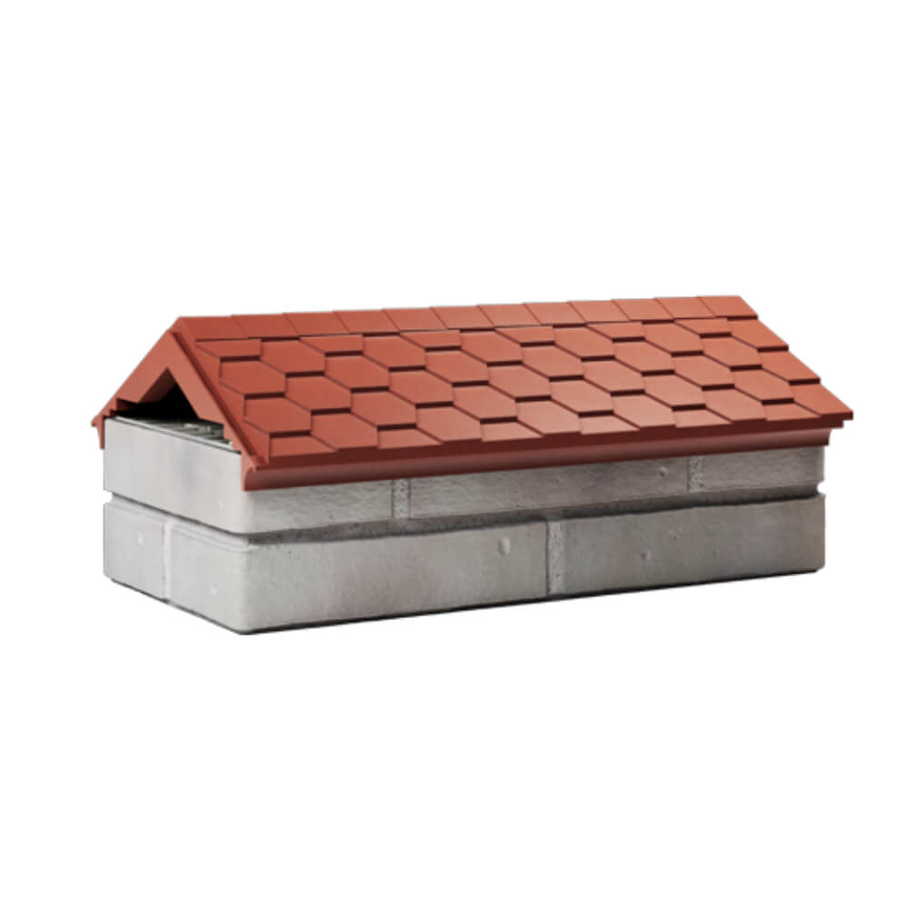 Парапет Zking Эверест Красный с посадкой на 1 кирпич (200/225/255мм) Мичуринск фото