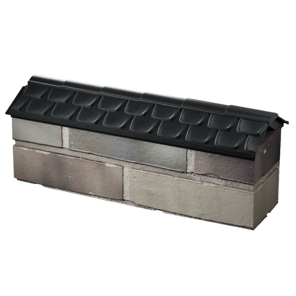 Парапет Zking Эльбрус Черный с посадкой на 0.5 кирпича (130мм) в Мичуринске фото