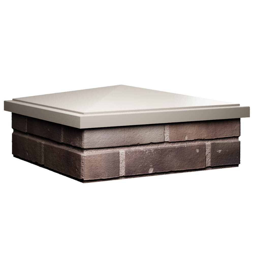 Колпак Zking БонаМоно Бежевый на столб 2х2 кирпича (515х515, 530х530мм) в Мичуринске фото