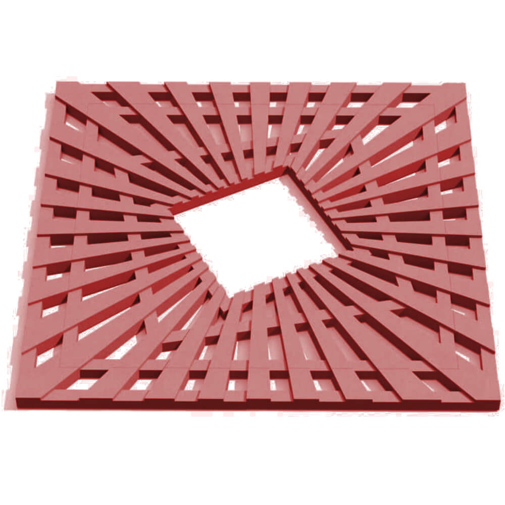 Приствольная решетка для дерева ZKING ATMOSPHERE 1.2х1.2м Красная Мичуринск фото