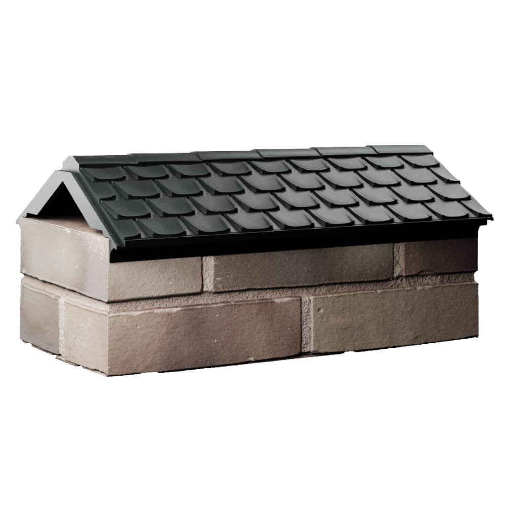 Парапет Zking Эльбрус Черный с посадкой на 1 кирпич (255мм) Мичуринск фото