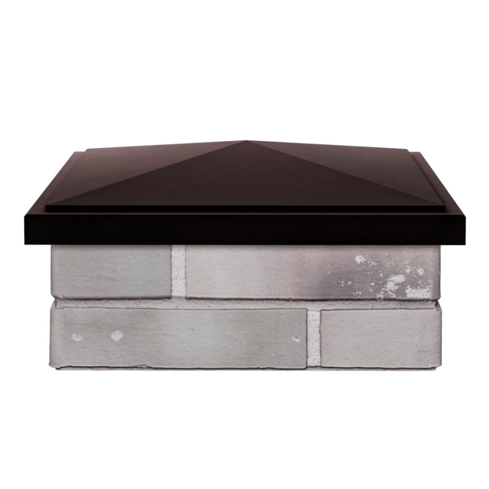 Колпак Zking БонаМоно Коричневый на столб 1.5х1.5 кирпича (385х385, 400х400мм) Мичуринск фото