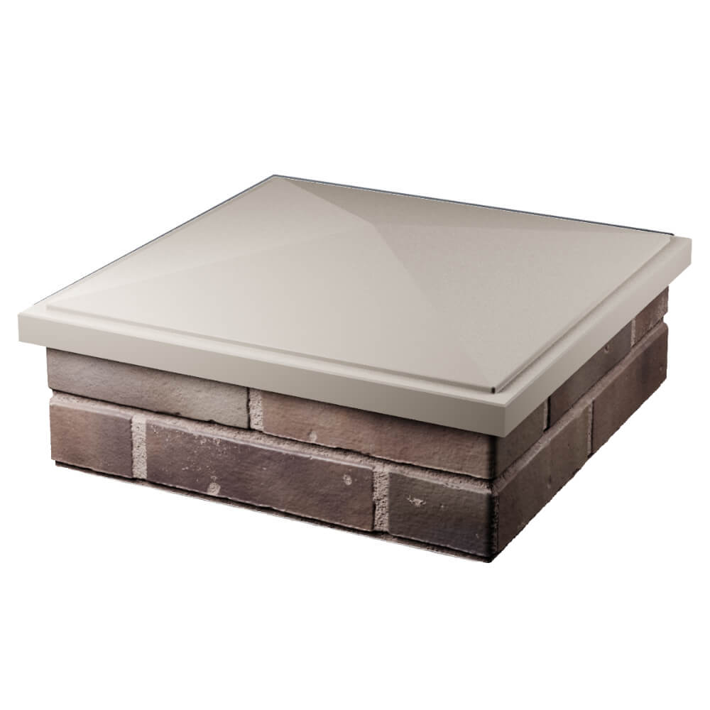 Колпак Zking БонаМоно Бежевый на столб 2х2 кирпича (515х515, 530х530мм) в Мичуринске фото