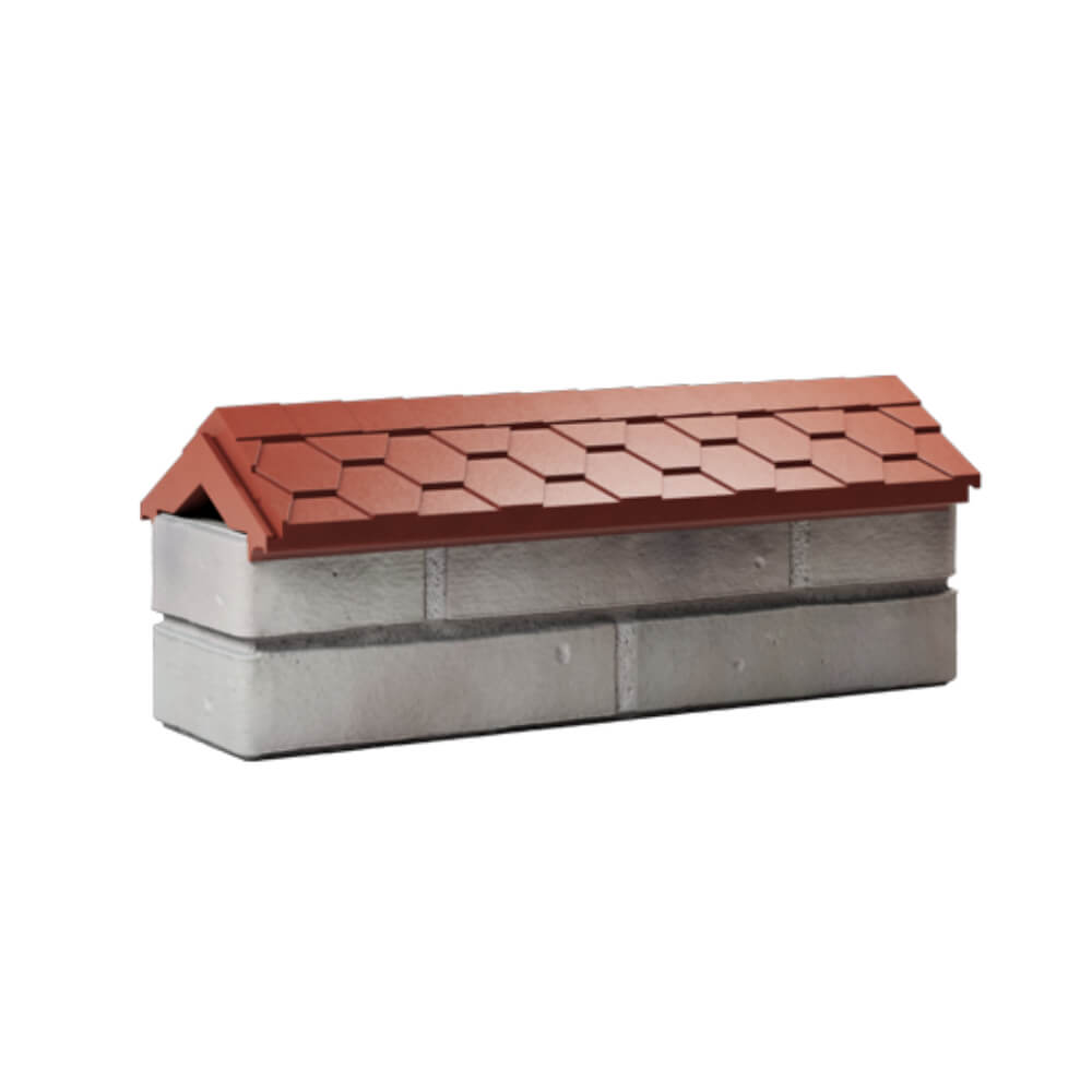 Парапет Zking Эверест Красный с посадкой на 0.5 кирпича (130мм) Мичуринск фото