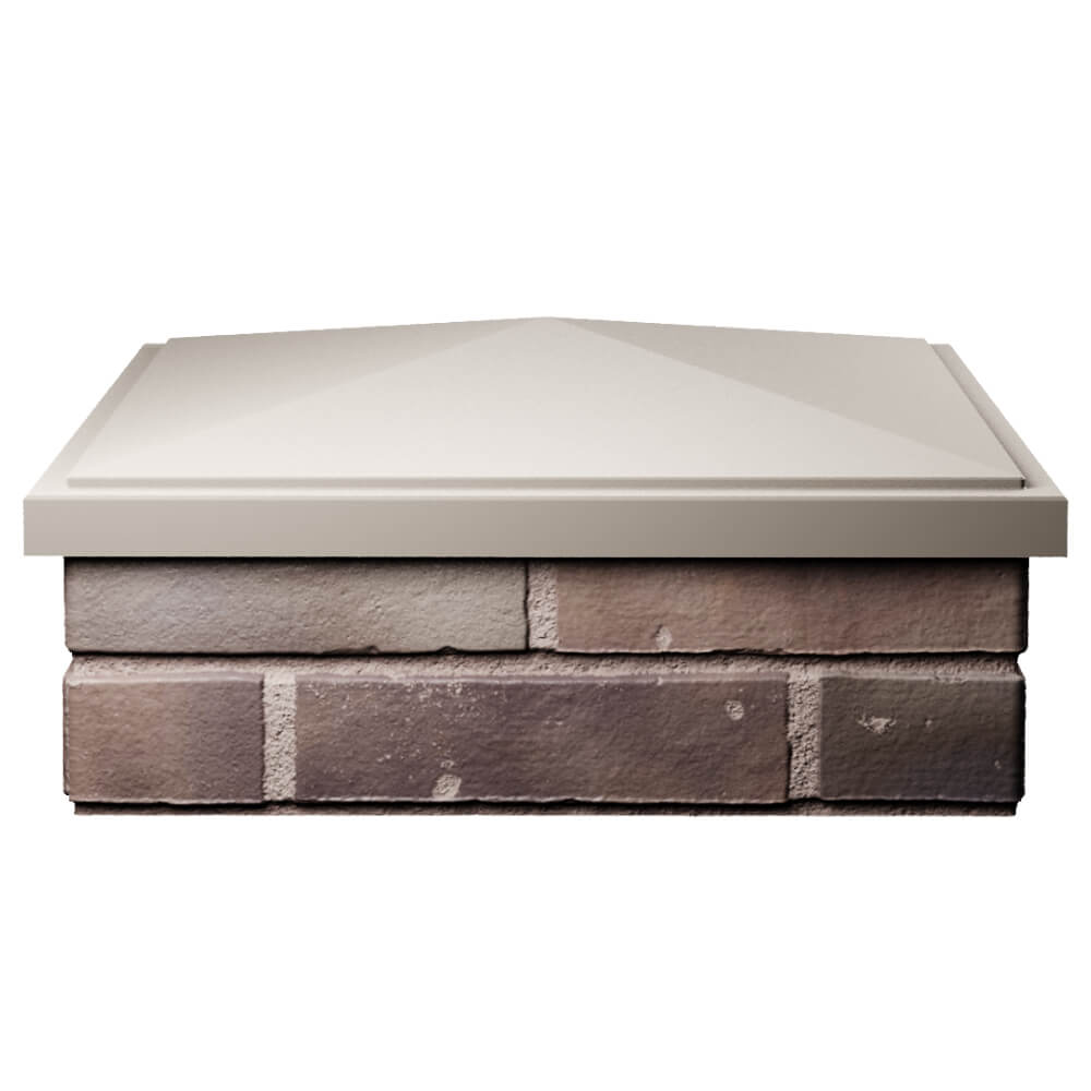 Колпак Zking БонаМоно Бежевый на столб 2х2 кирпича (515х515, 530х530мм) Мичуринск фото