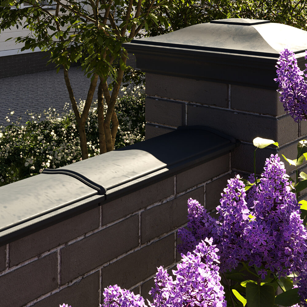 Парапет Zking Монблан Черный посадка на 0.5 кирпича (130мм) в Мичуринске фото