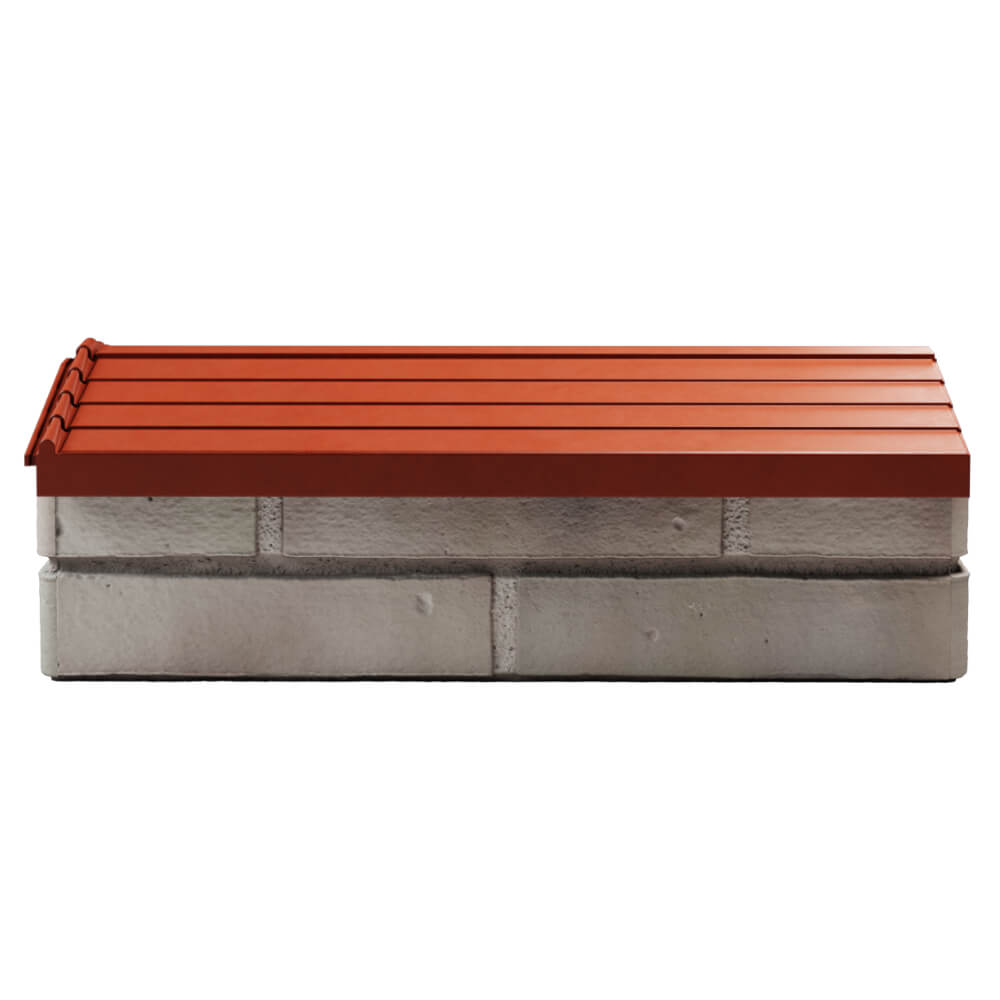Парапет Zking Бона ХайТек Красный с посадкой на 1 кирпич (200/225/255мм) в Мичуринске фото