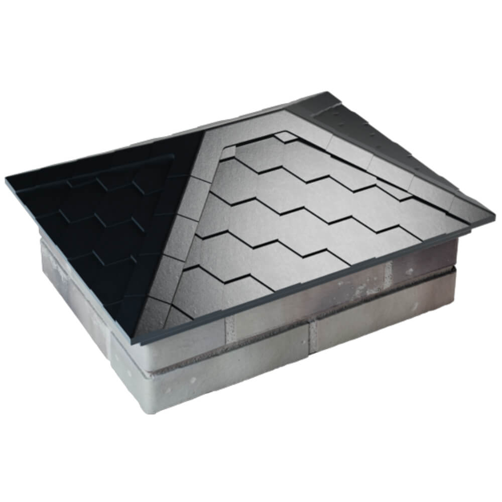 Колпак Zking Эверест Черный на столб 2х1.5 кирпича (520х390мм) Мичуринск фото