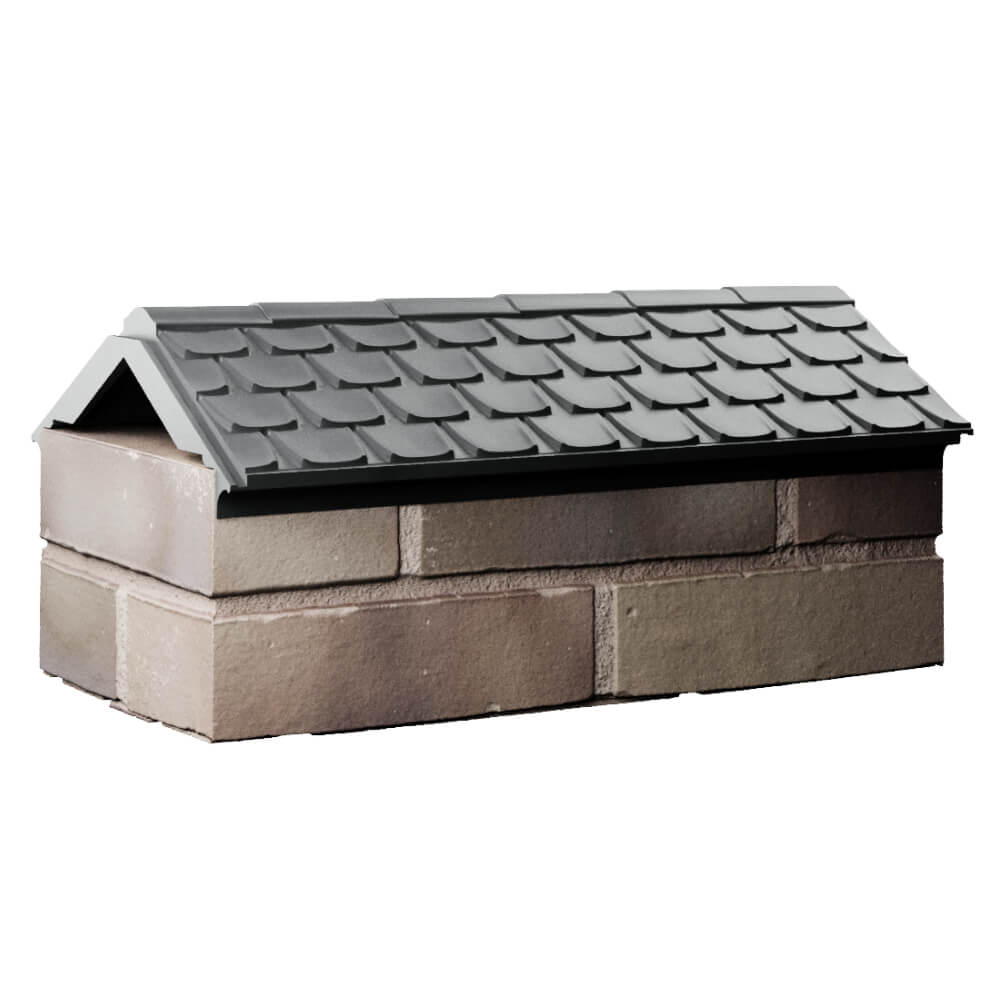 Парапет Zking Эльбрус Серый с посадкой на 1 кирпич (255мм) Мичуринск фото