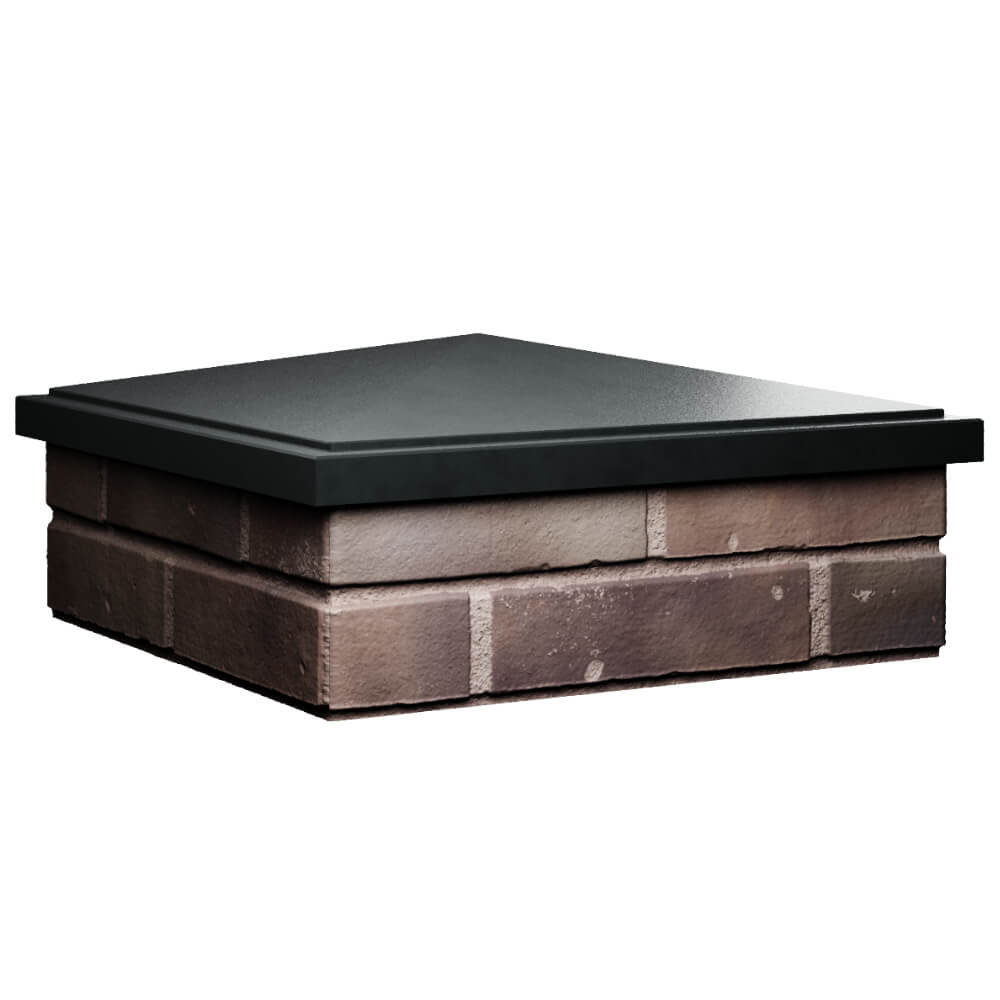 Колпак Zking БонаМоно Черный на столб 2х2 кирпича (515х515, 530х530мм) в Мичуринске фото