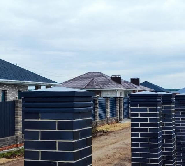 Колпак Zking Бона ХайТек Серый на столб 1.5х1.5 кирпича (385х385мм) в Мичуринске фото