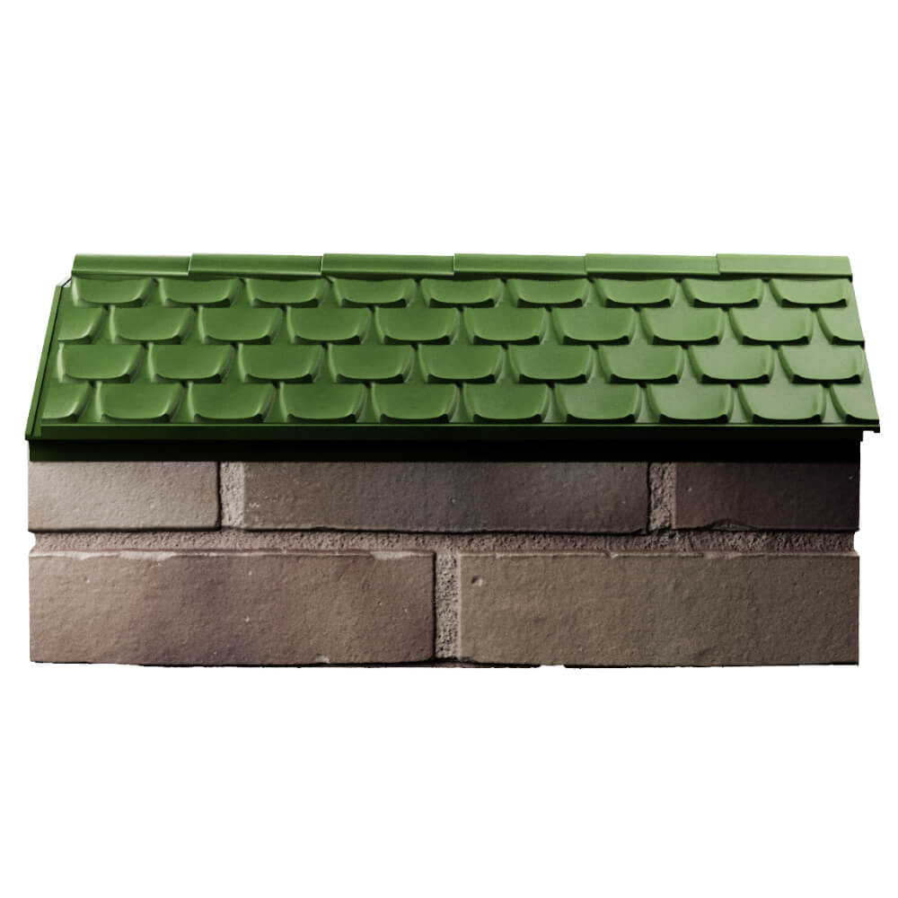 Парапет Zking Эльбрус Зеленый с посадкой на 1 кирпич (255мм) в Мичуринске фото