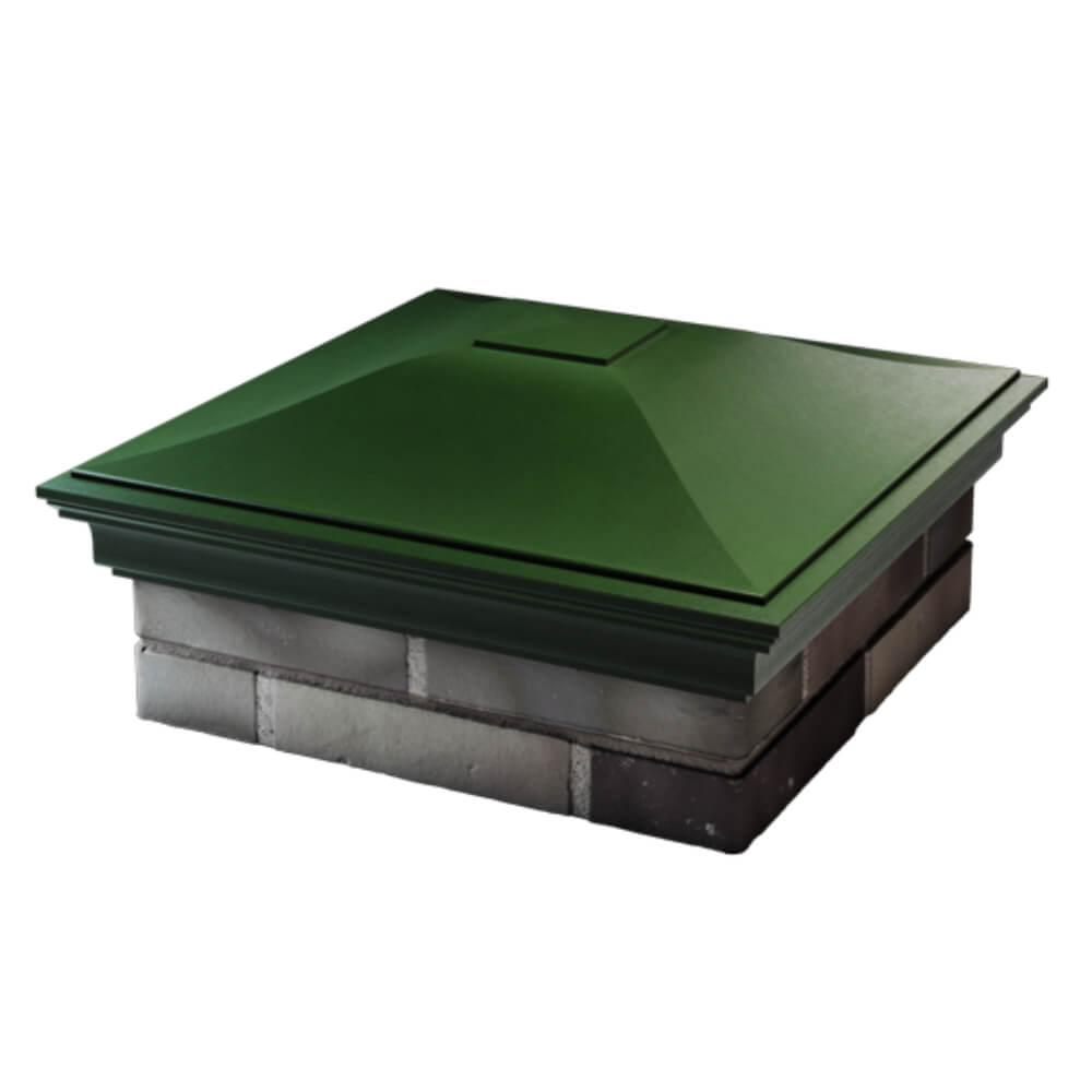 Колпак Zking Монблан Зеленый на столб 2х2 кирпича (515х515мм) в Мичуринске фото