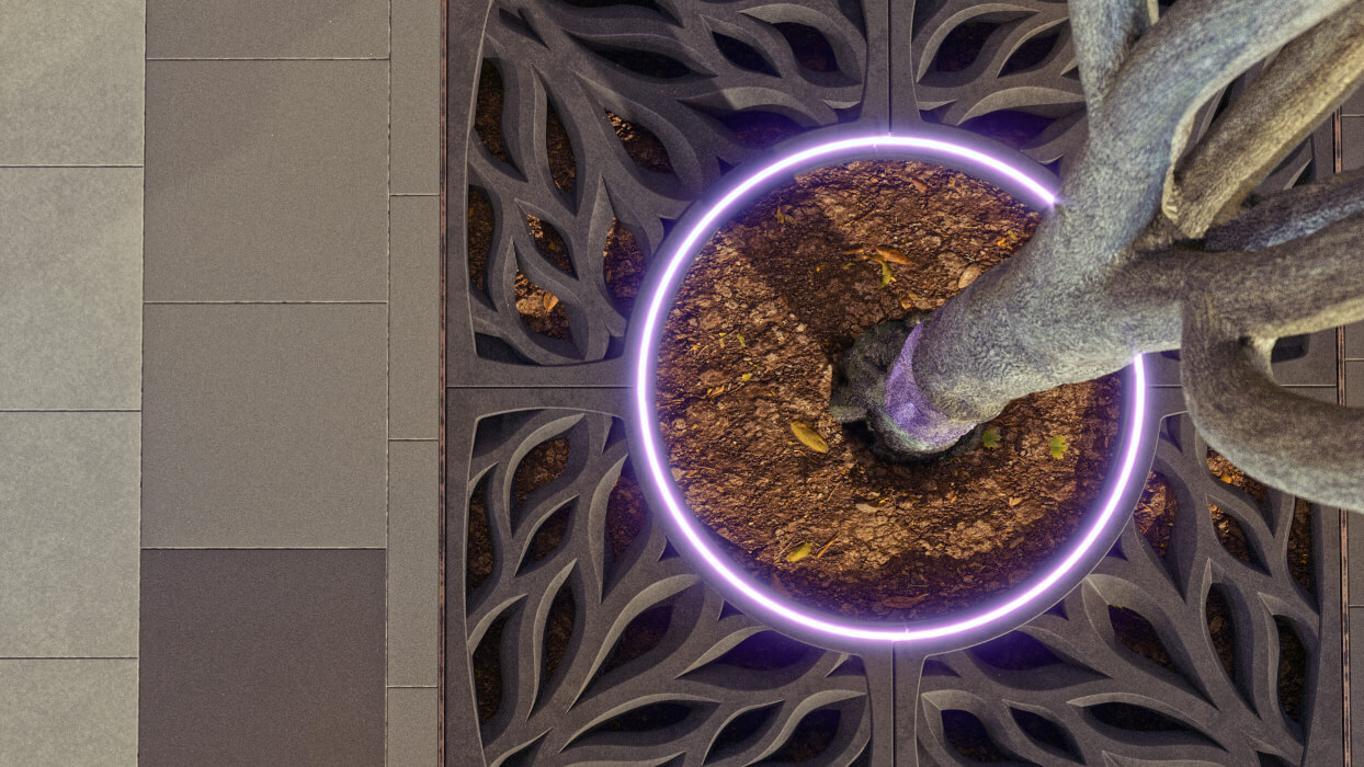 Приствольная решетка для дерева ZKING CRUST 1.2х1.2м Черная в Мичуринске фото