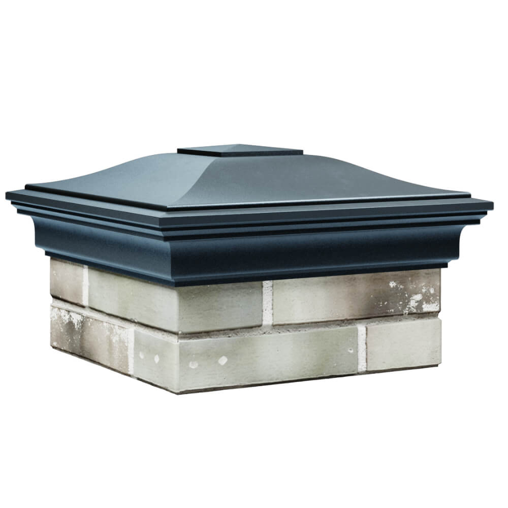 Колпак Zking Монблан Серый на столб 1.5х1.5 кирпича (385х385мм) в Мичуринске фото