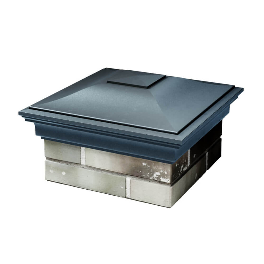 Колпак Zking Монблан Серый на столб 1.5х1.5 еврокирпича 0.7НФ (355х355мм) в Мичуринске фото