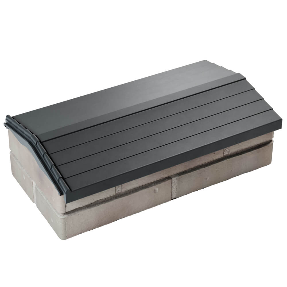 Парапет Zking Бона ХайТек Серый с посадкой на 1 кирпич (200/225/255мм) в Мичуринске фото