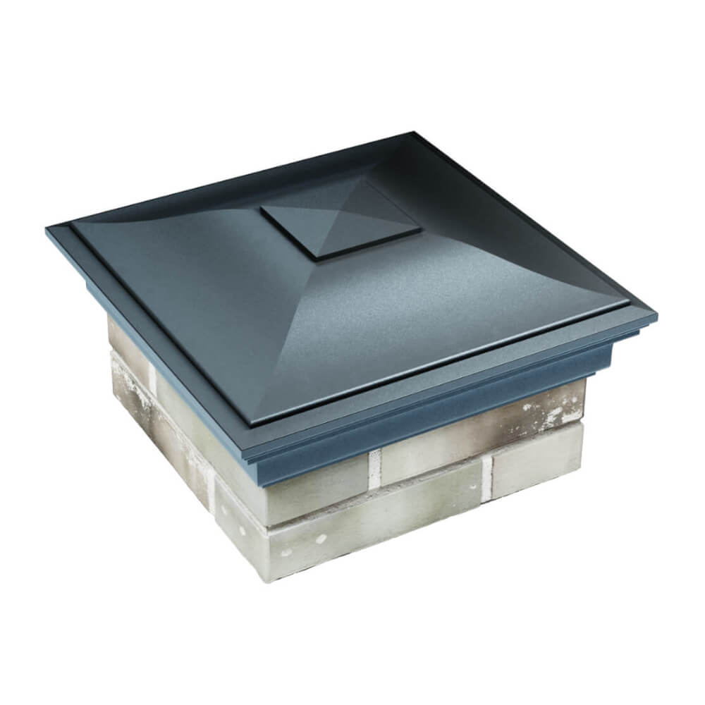 Колпак Zking Монблан Серый на столб 1.5х1.5 еврокирпича 0.7НФ (355х355мм) в Мичуринске фото