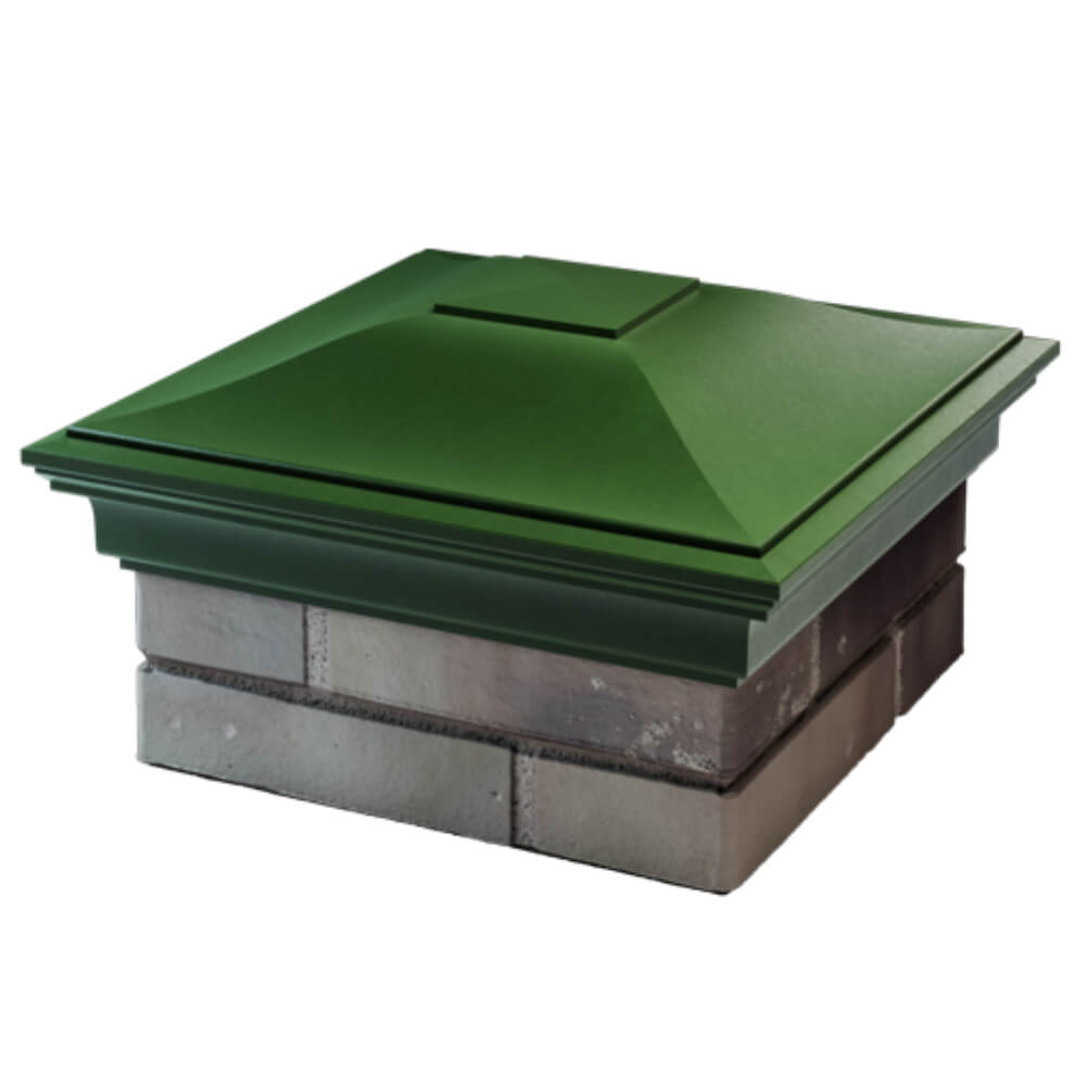 Колпак Zking Монблан Зеленый на столб 1.5х1.5 кирпича (385х385мм) в Мичуринске фото