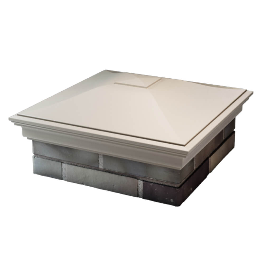 Колпак Zking Монблан Бежевый на столб 2х2 кирпича (515х515мм) в Мичуринске фото