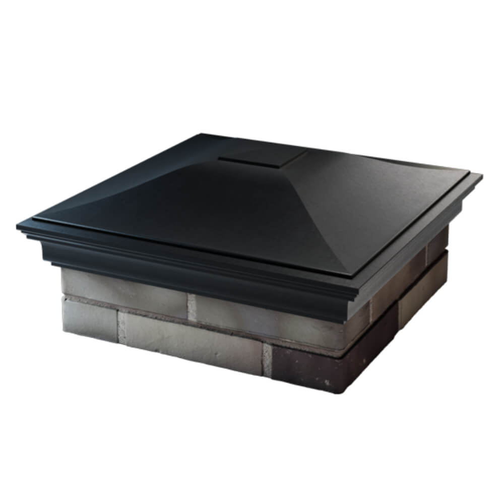 Колпак Zking Монблан Черный на столб 2х2 кирпича (515х515мм) в Мичуринске фото