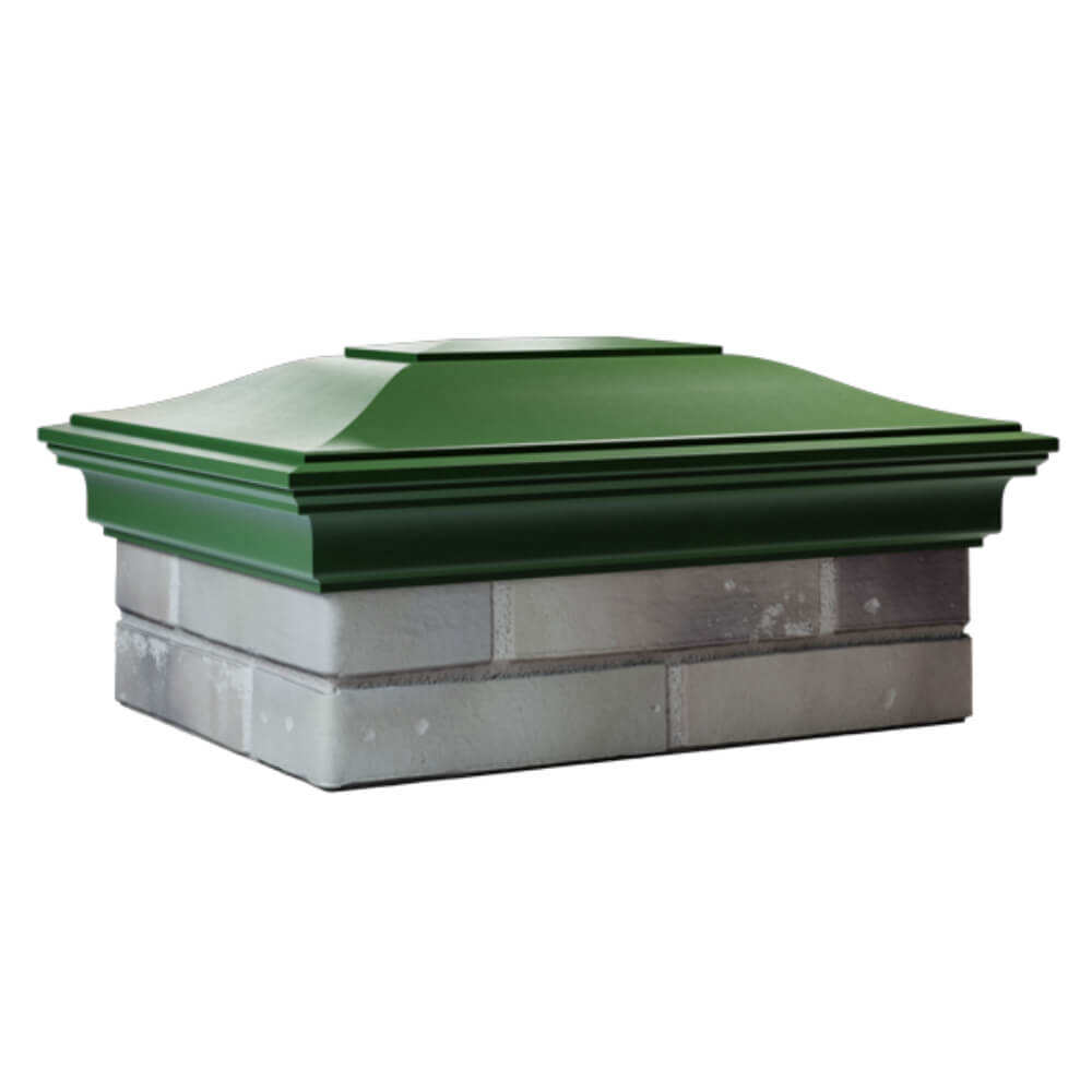 Колпак Zking Монблан Зеленый на столб 2х1.5 кирпича (515х385мм) в Мичуринске фото