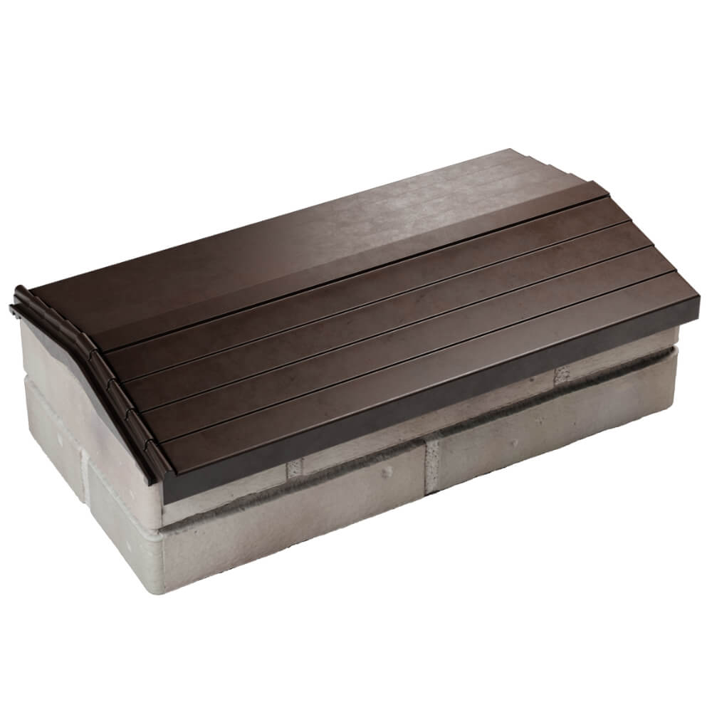 Парапет Zking Бона ХайТек Коричневый с посадкой на 1 кирпич (200/225/255мм) в Мичуринске фото