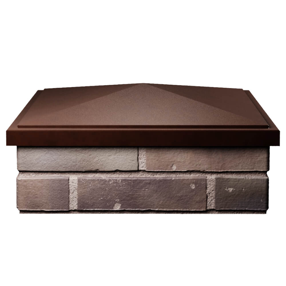 Колпак Zking БонаМоно Коричневый на столб 2х2 кирпича (515х515, 530х530мм) Мичуринск фото