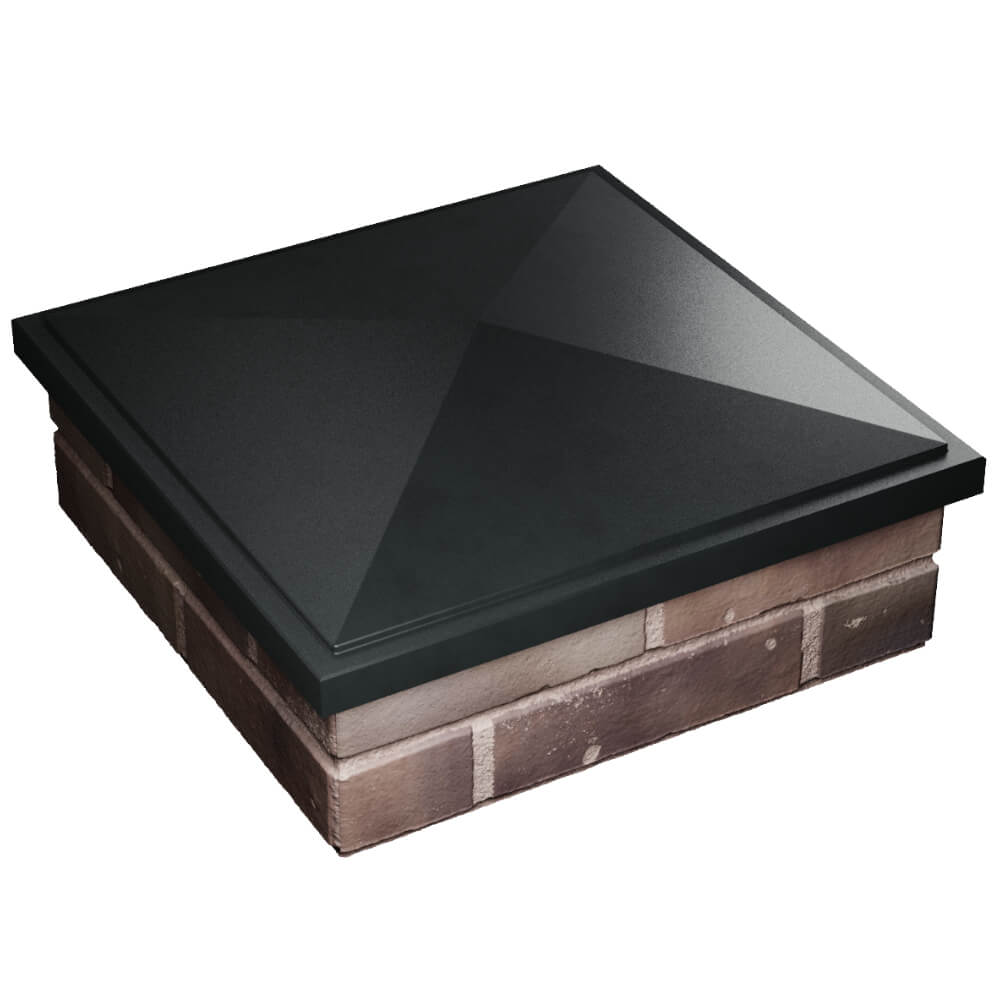 Колпак Zking БонаМоно Черный на столб 2х2 кирпича (515х515, 530х530мм) в Мичуринске фото