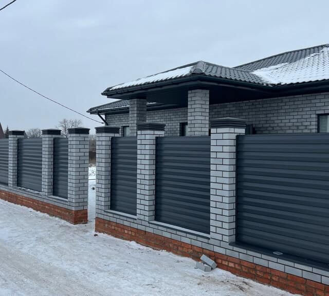 Колпак Zking Бона ХайТек Серый на столб 1.5х1.5 кирпича (385х385мм) в Мичуринске фото