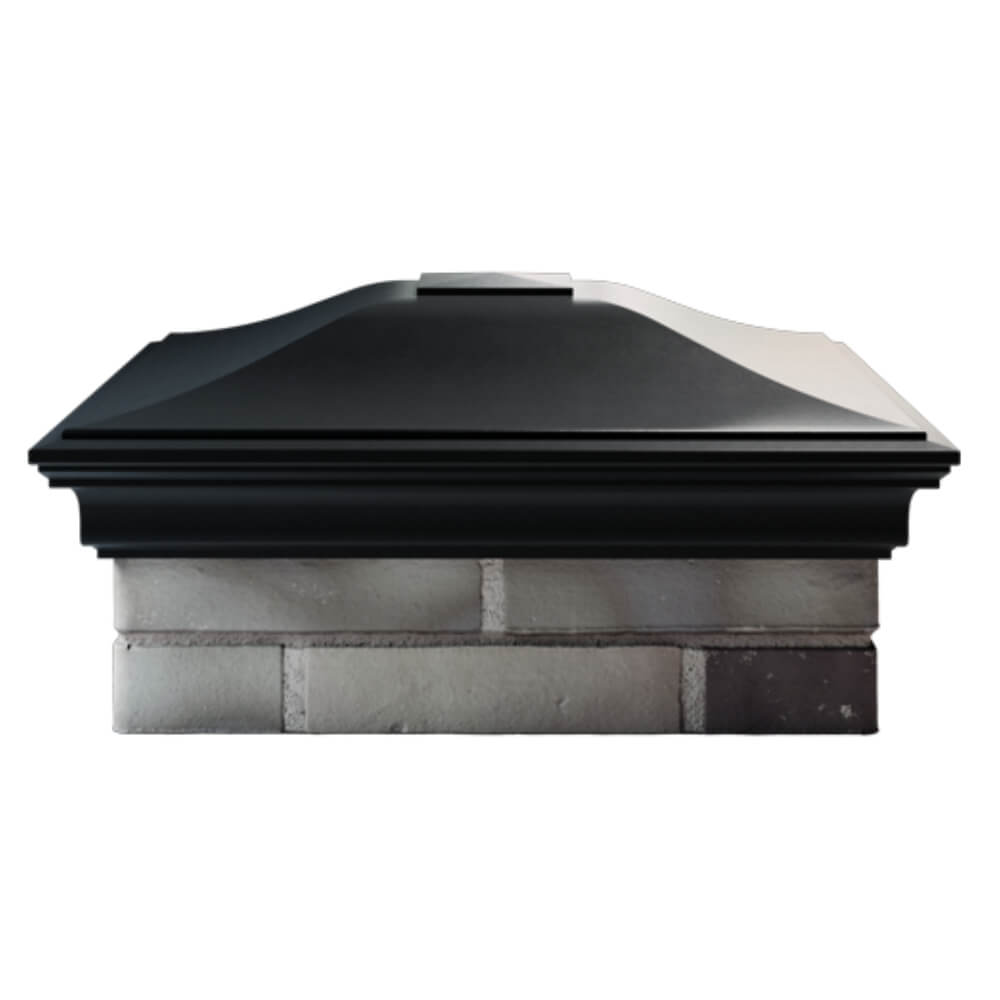 Колпак Zking Монблан Черный на столб 2х2 кирпича (515х515мм) в Мичуринске фото