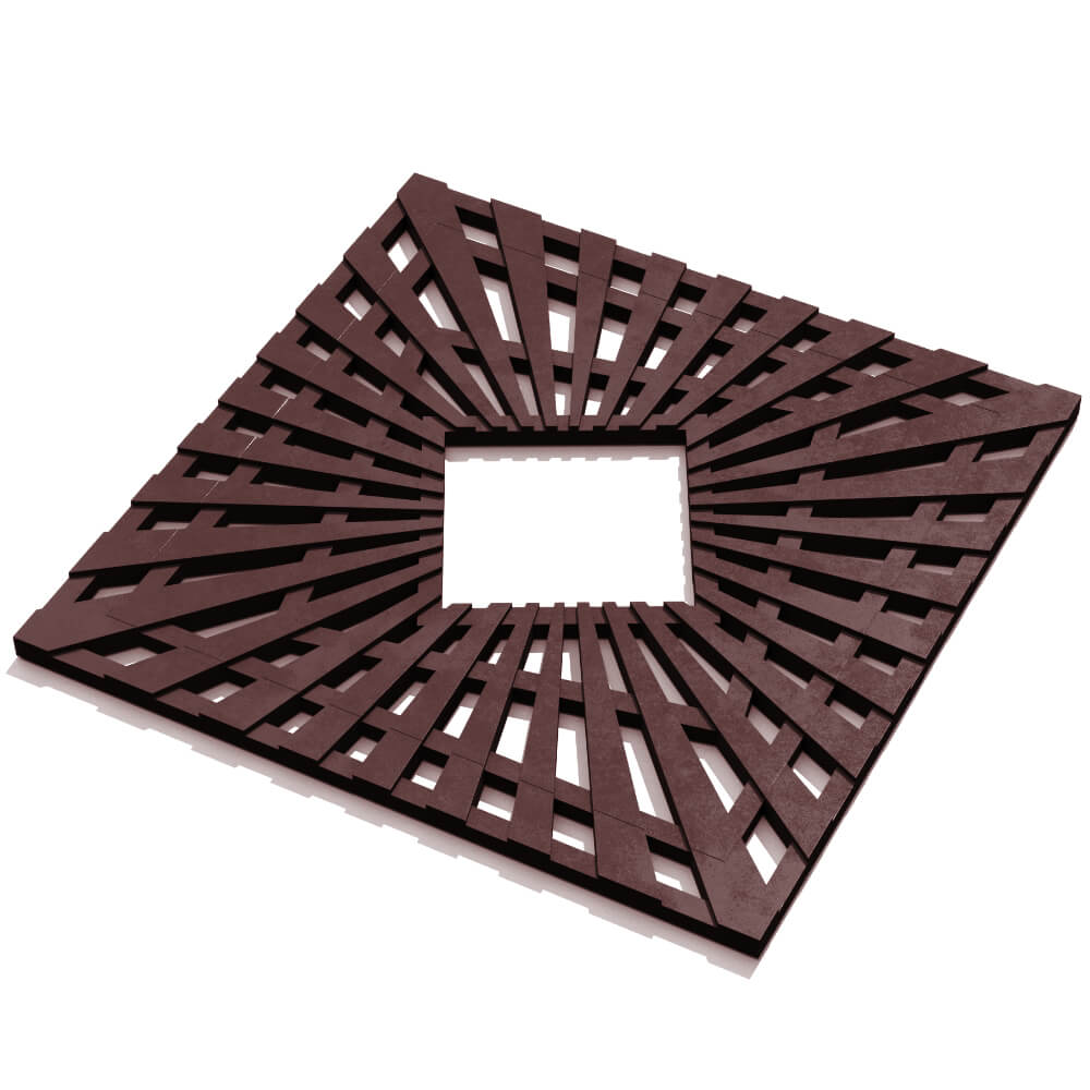 Приствольная решетка для дерева ZKING ATMOSPHERE 1.2х1.2м Коричневая в Мичуринске фото