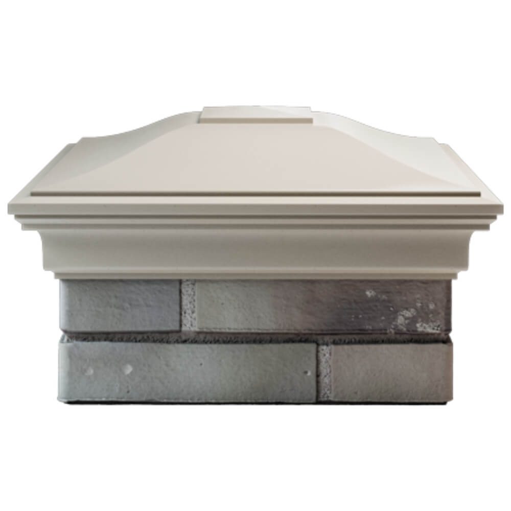 Колпак Zking Монблан Бежевый на столб 1.5х1.5 кирпича (385х385мм) Мичуринск фото