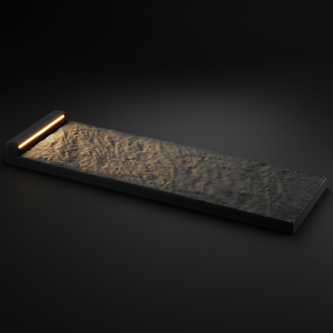 LED Светильник для шаговой плиты STONE Графитовый Серый 330х75х98мм в Мичуринске фото