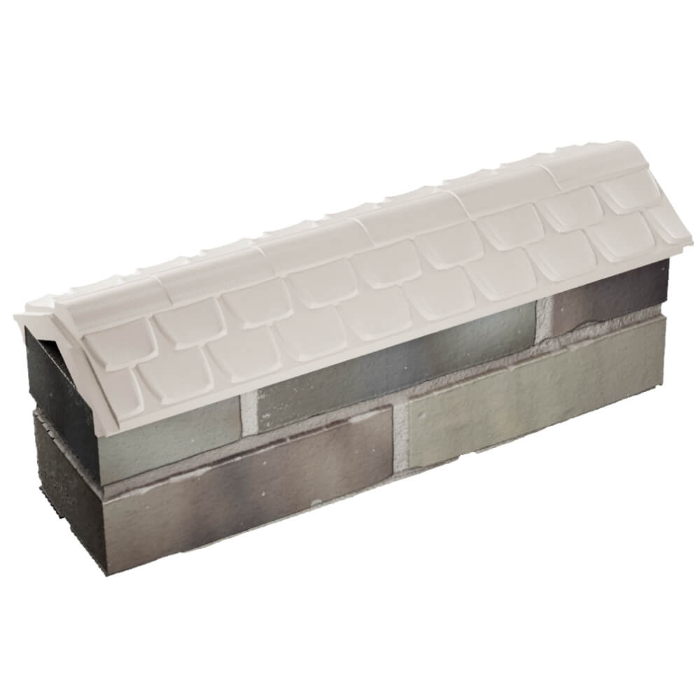 Парапет Zking Эльбрус Бежевый с посадкой на 0.5 кирпича (130мм) в Мичуринске фото