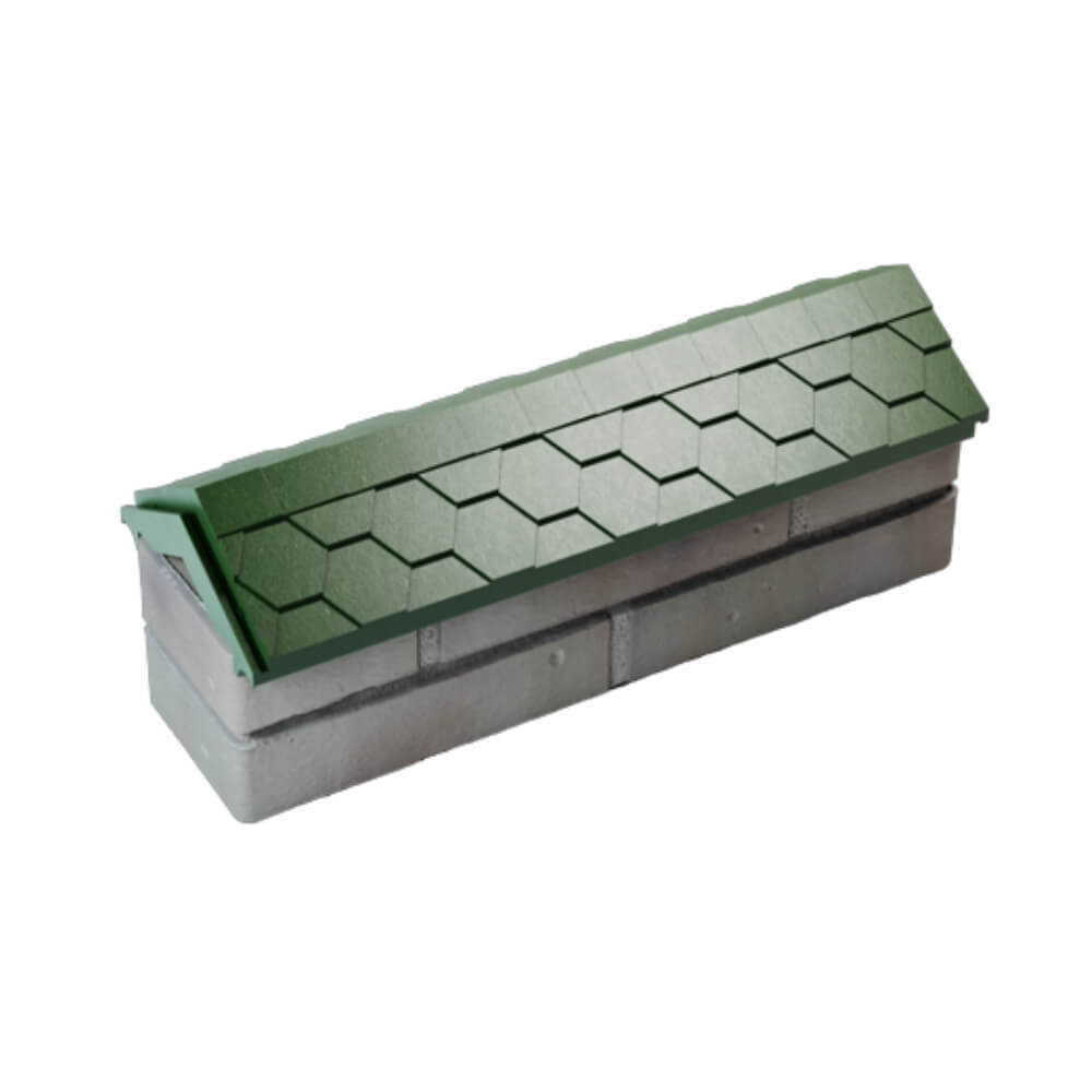 Парапет Zking Эверест Зеленый с посадкой на 0.5 кирпича (130мм) в Мичуринске фото